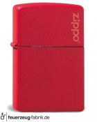 Zippo Red matte with Zippo logo