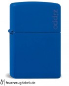 Zippo Royal Blue matte with Zippo logo